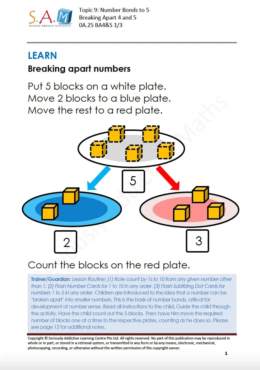 Math Level 0A Worksheet 1
